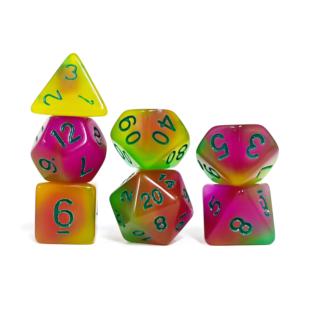 Board Game Dnd - 7 Pcs /Set of Glow-in-the Dark