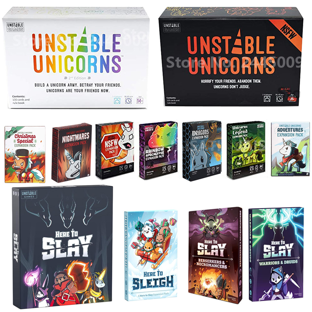 Board Game Zombie - Unicorns card game Christmas Special Nightmares
