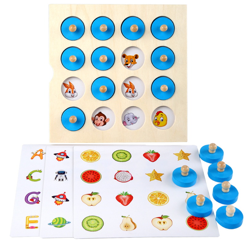 Board Game Oath - Montessori Mini Memory Chess Game 3D