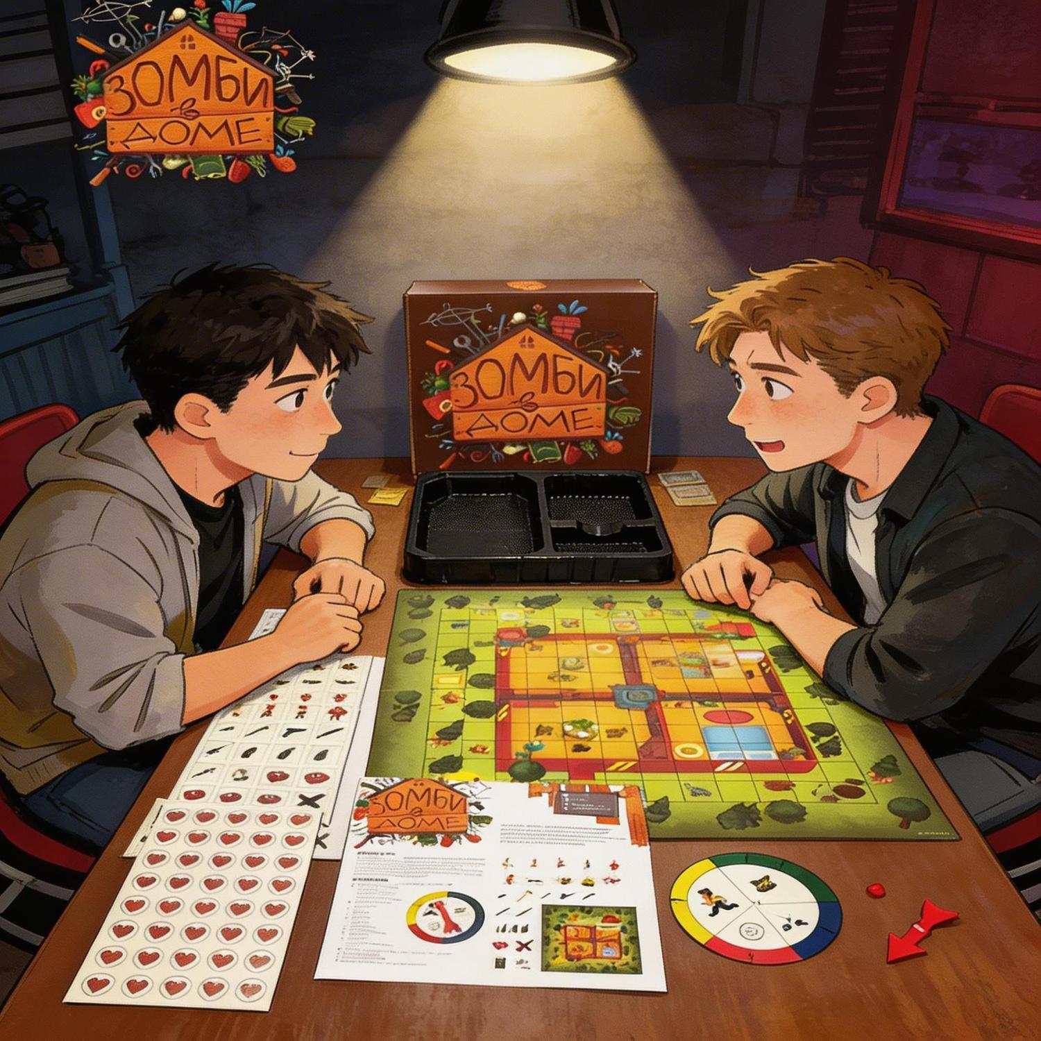 Board Game Zombie - Russian Version Zombie Survival Themed Board