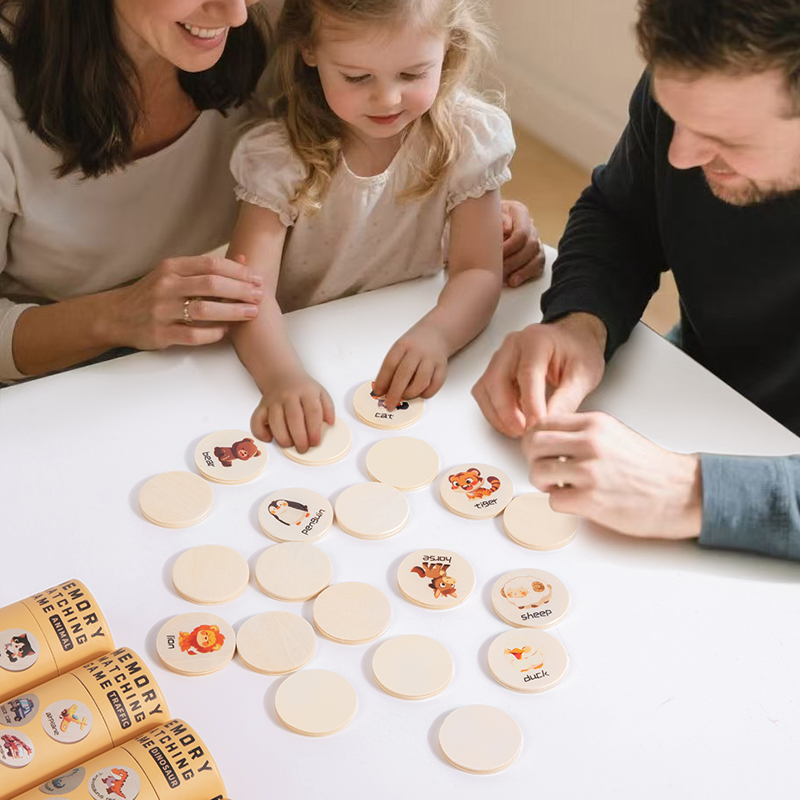 Wooden Memory Match Stick Ches - Board Game Oath ulasan dan harga