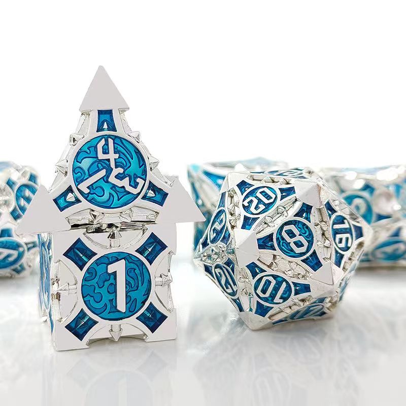 7 Pcs Cosplay D4-D20 DND Brass - Board Game Dnd ulasan dan harga