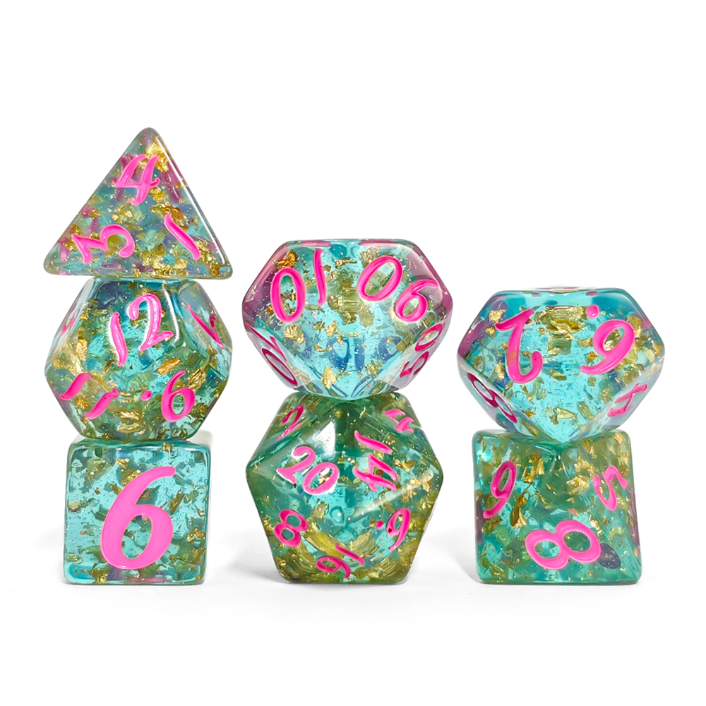 7Pcs/set Shining Foil Inside R - Board Game Dnd ulasan dan harga