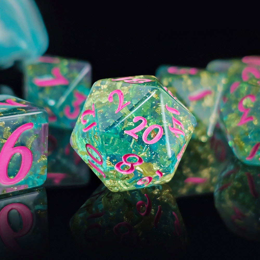 7Pcs/set Shining Foil Inside R - Board Game Dnd ulasan dan harga