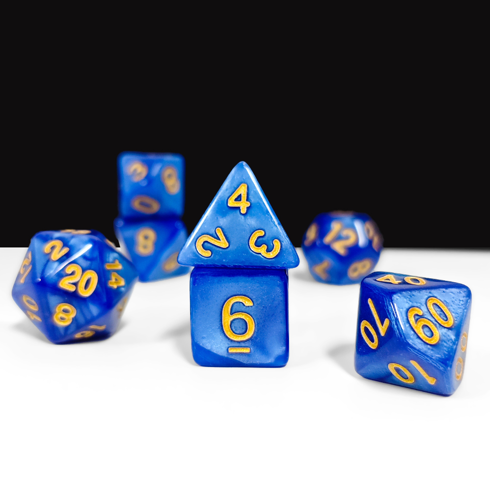 7Pcs Bright Lemon Yellow Pearl - Board Game Dnd ulasan dan harga