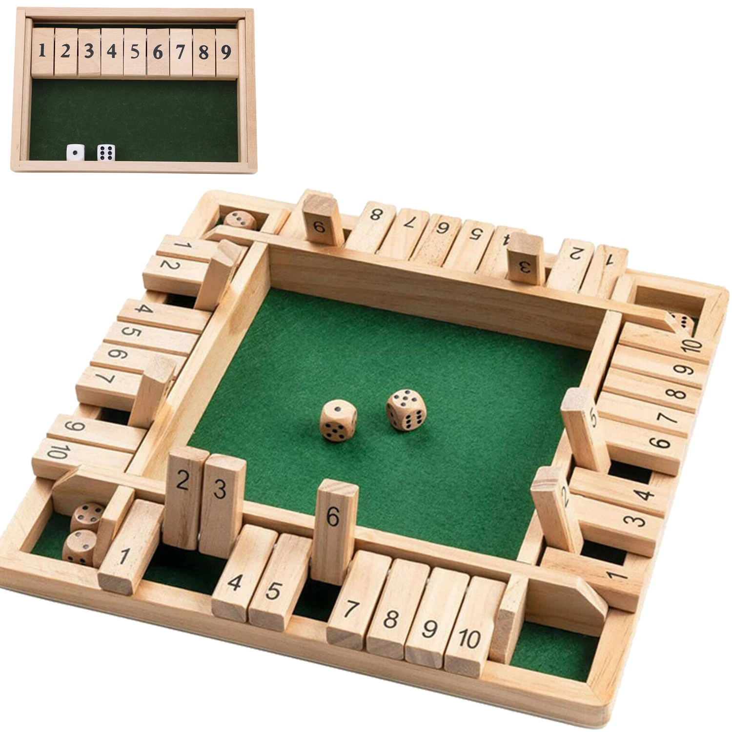 2-4 Player Wooden Math Flaps & - Board Game Review ulasan dan harga