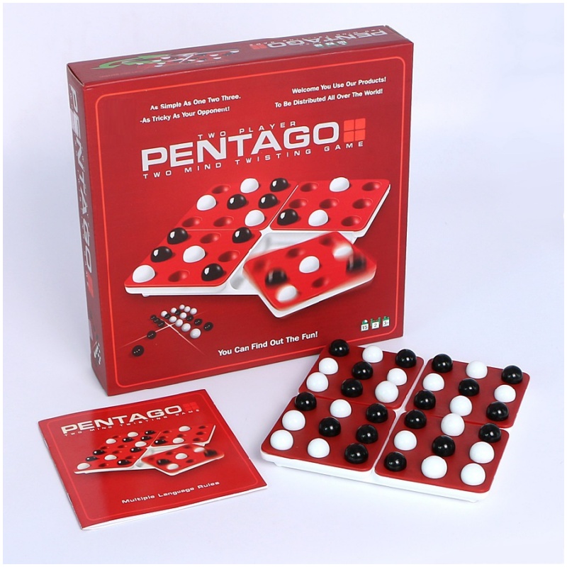 Black & White Rotating Gomoku  - Board Game For 5 Players ulasan dan harga