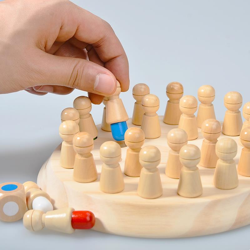 Wooden Memory Match Stick Ches - Board Game Oath ulasan dan harga