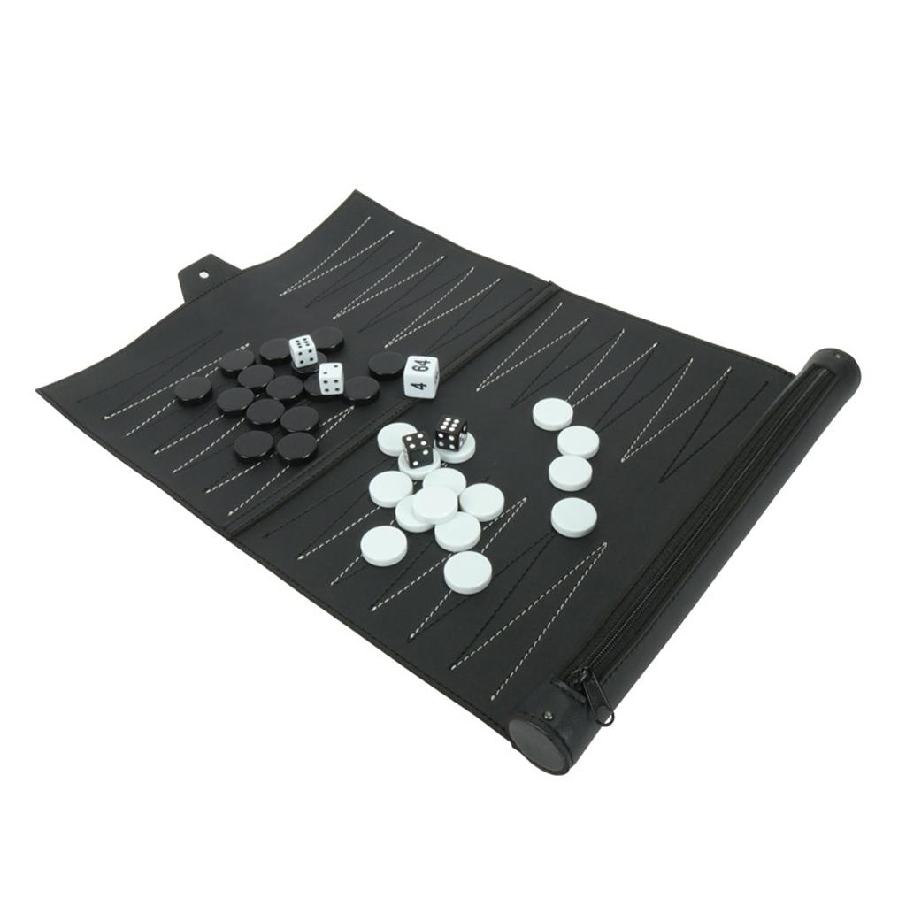 Vintage PU Leather Backgammon  - Board Game For 5 Players ulasan dan harga