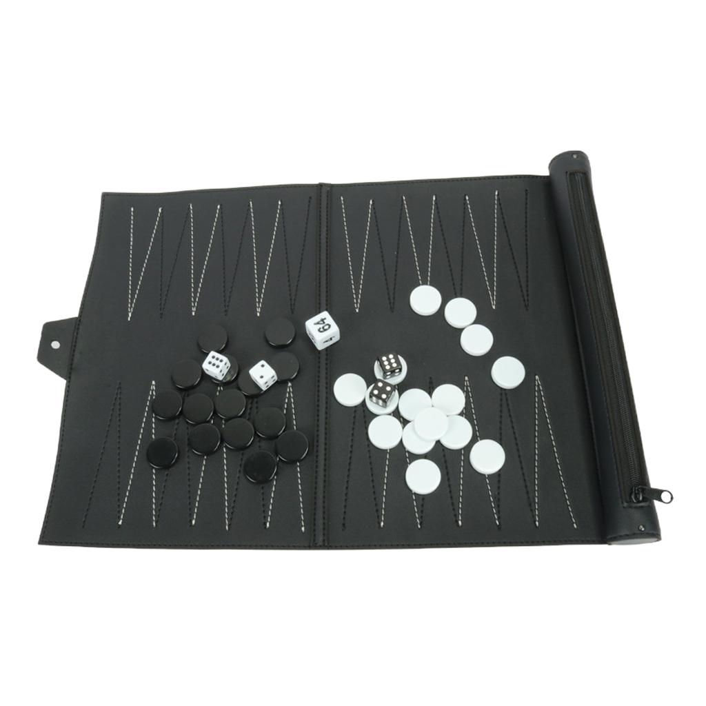 Vintage PU Leather Backgammon  - Board Game For 5 Players ulasan dan harga