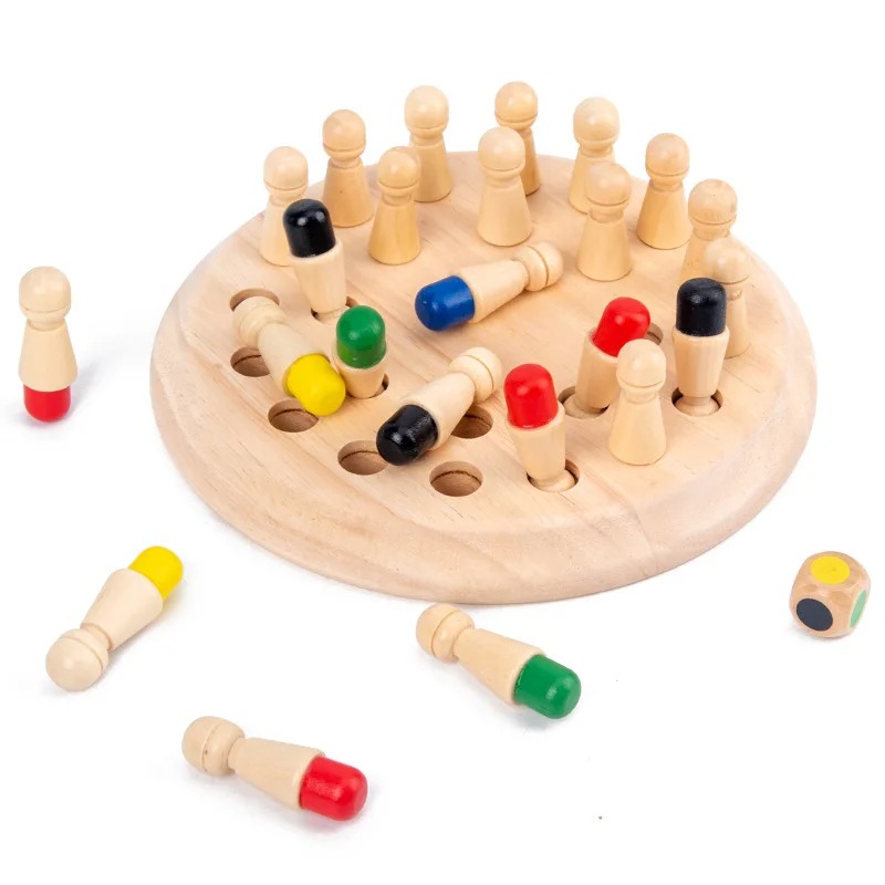 Wooden Memory Match Stick Ches - Board Game Oath ulasan dan harga