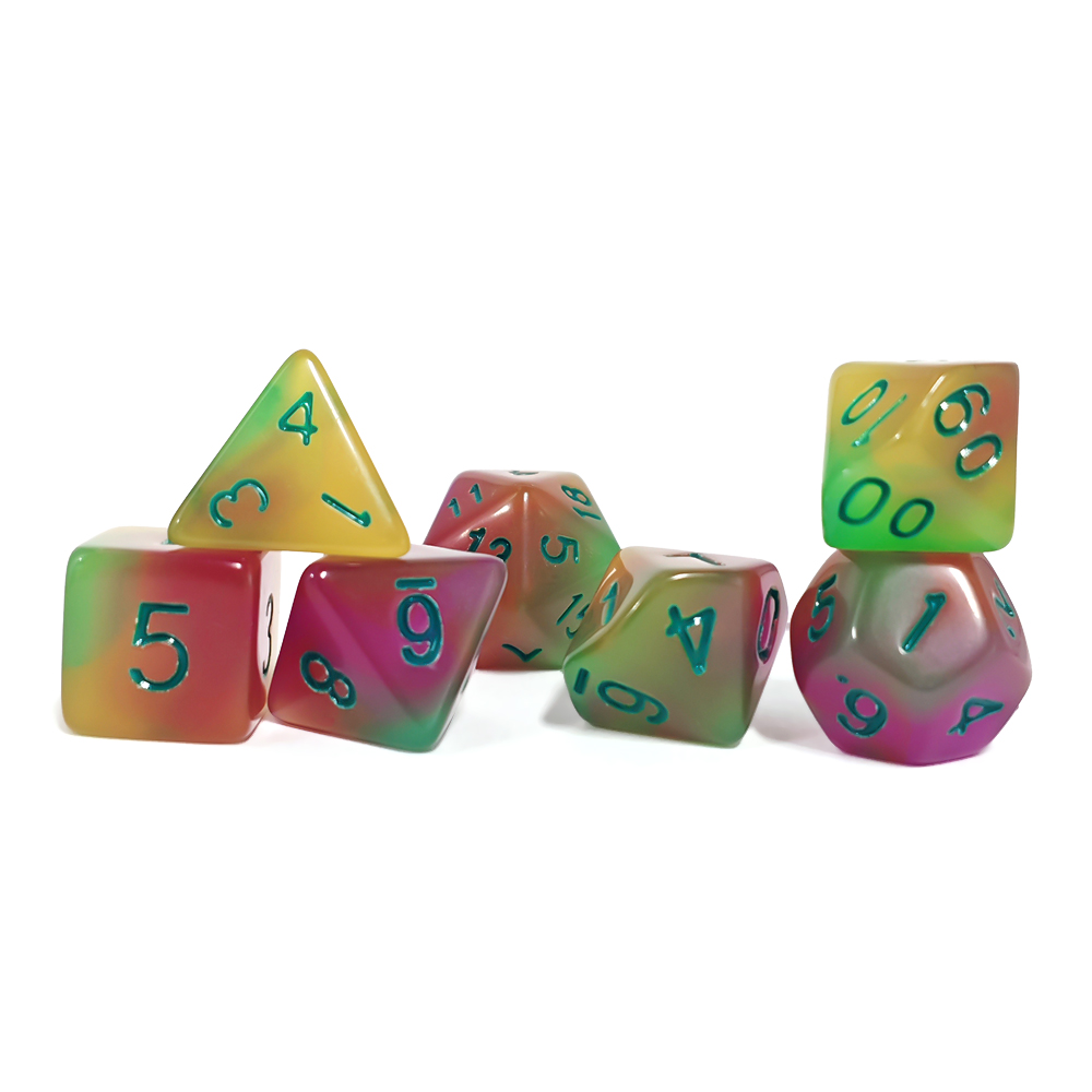 7 Pcs /Set of Glow-in-the Dark - Board Game Dnd ulasan dan harga
