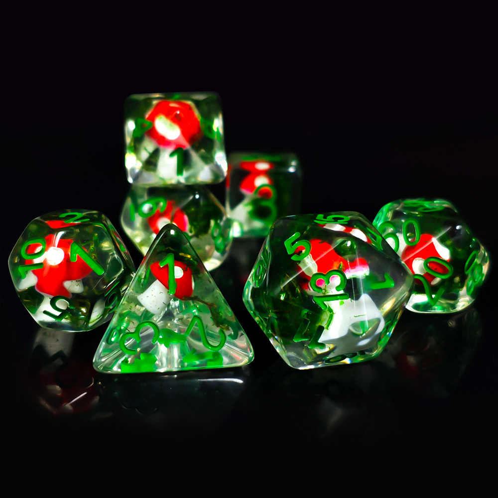 7Pcs/Set DND Dice Transparent  - Board Game Dnd ulasan dan harga