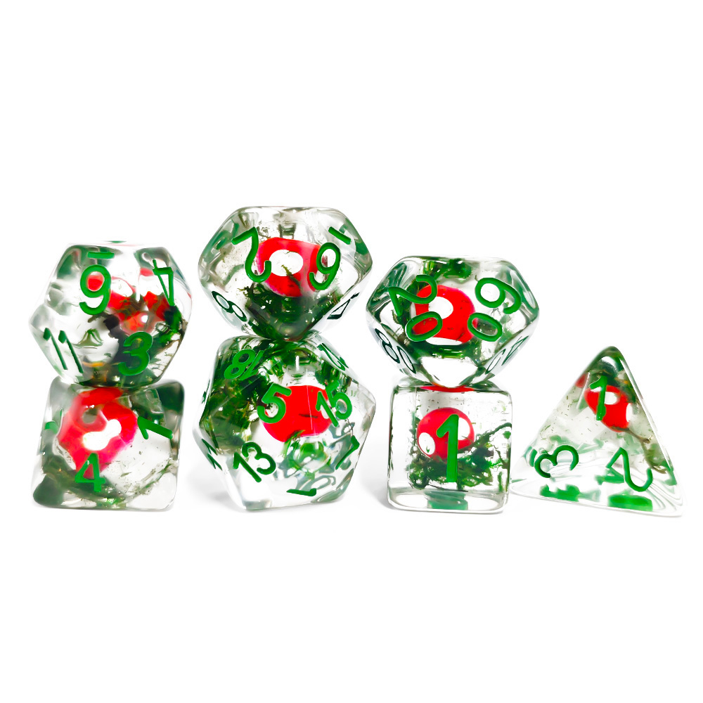 7Pcs/Set DND Dice Transparent  - Board Game Dnd ulasan dan harga
