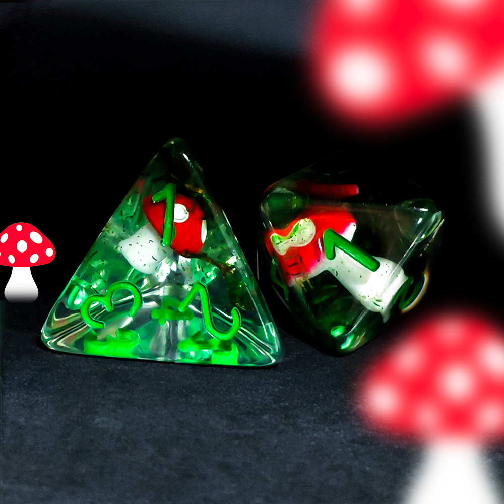 7Pcs/Set DND Dice Transparent  - Board Game Dnd ulasan dan harga