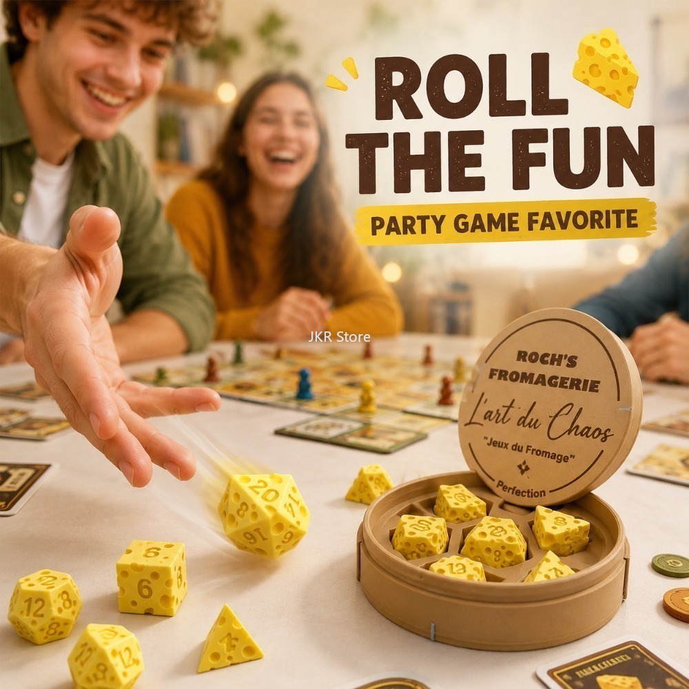 Creative Irregular Cheese Dice - Board Game Review ulasan dan harga