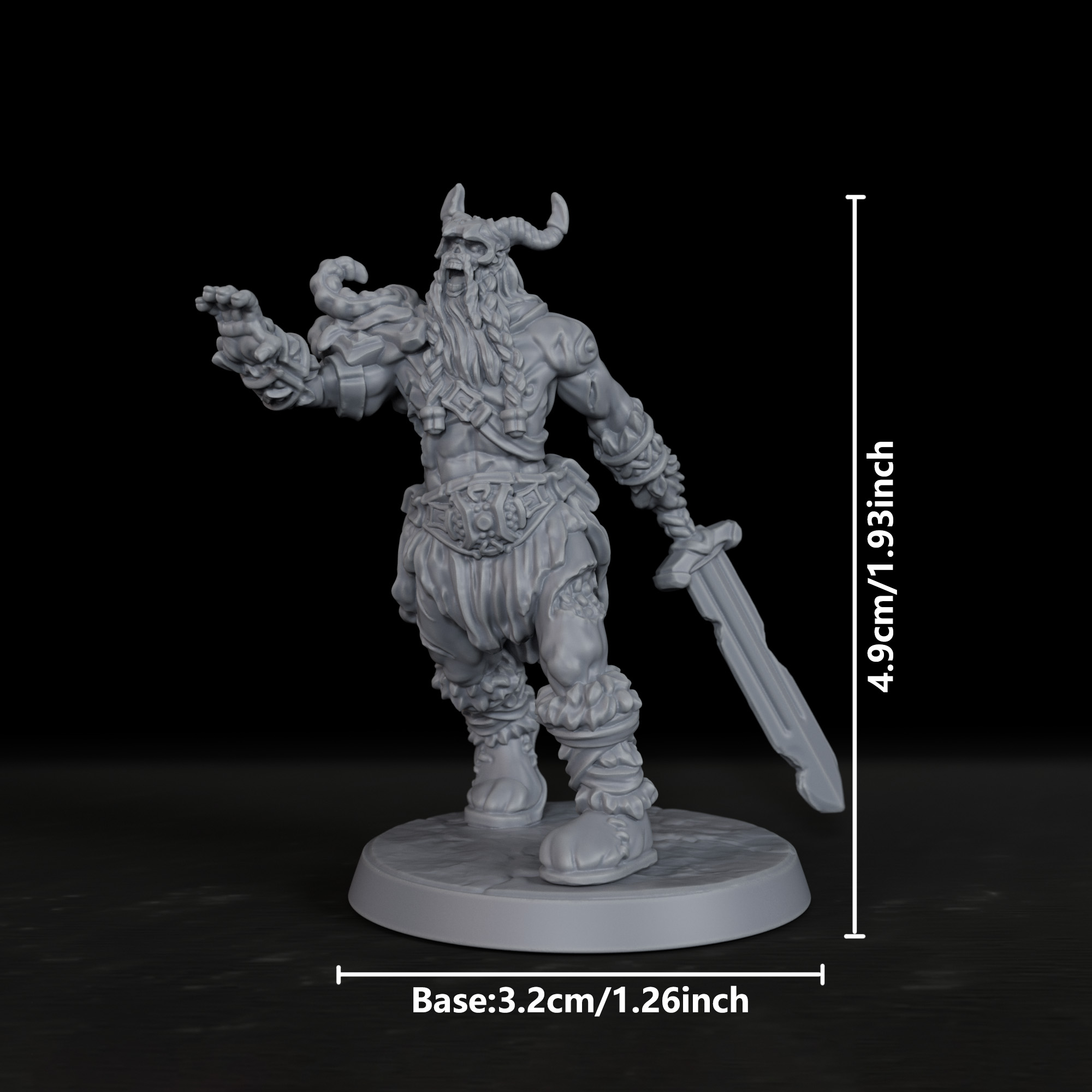 RPG Zombie Frost Giant Miniatu - Board Game Zombie ulasan dan harga