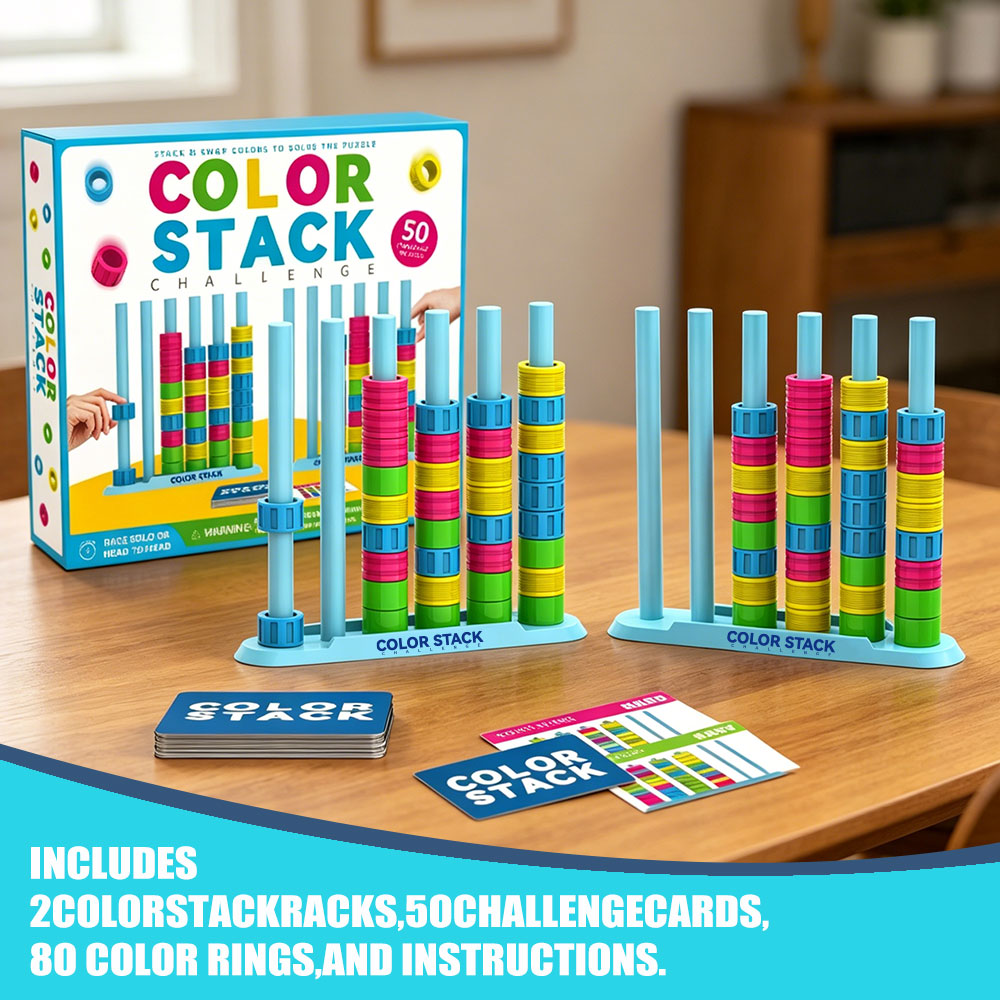 Color Stack Challenge A Fast-P - Board Game Strategi ulasan dan harga