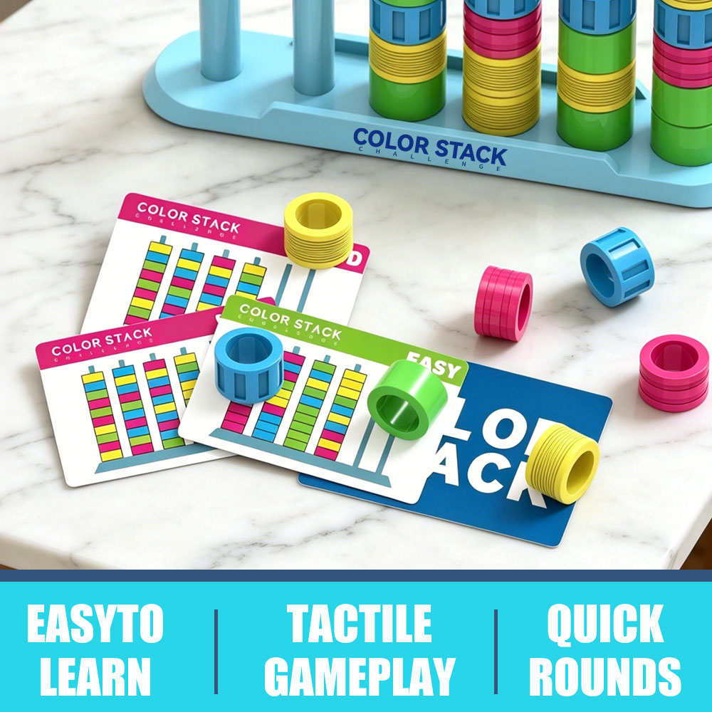 Color Stack Challenge A Fast-P - Board Game Strategi ulasan dan harga
