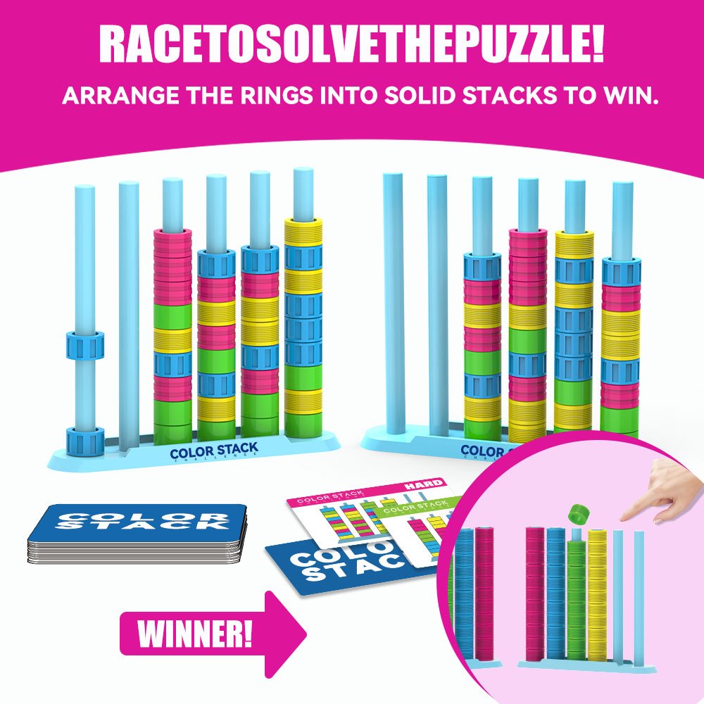 Color Stack Challenge A Fast-P - Board Game Strategi ulasan dan harga