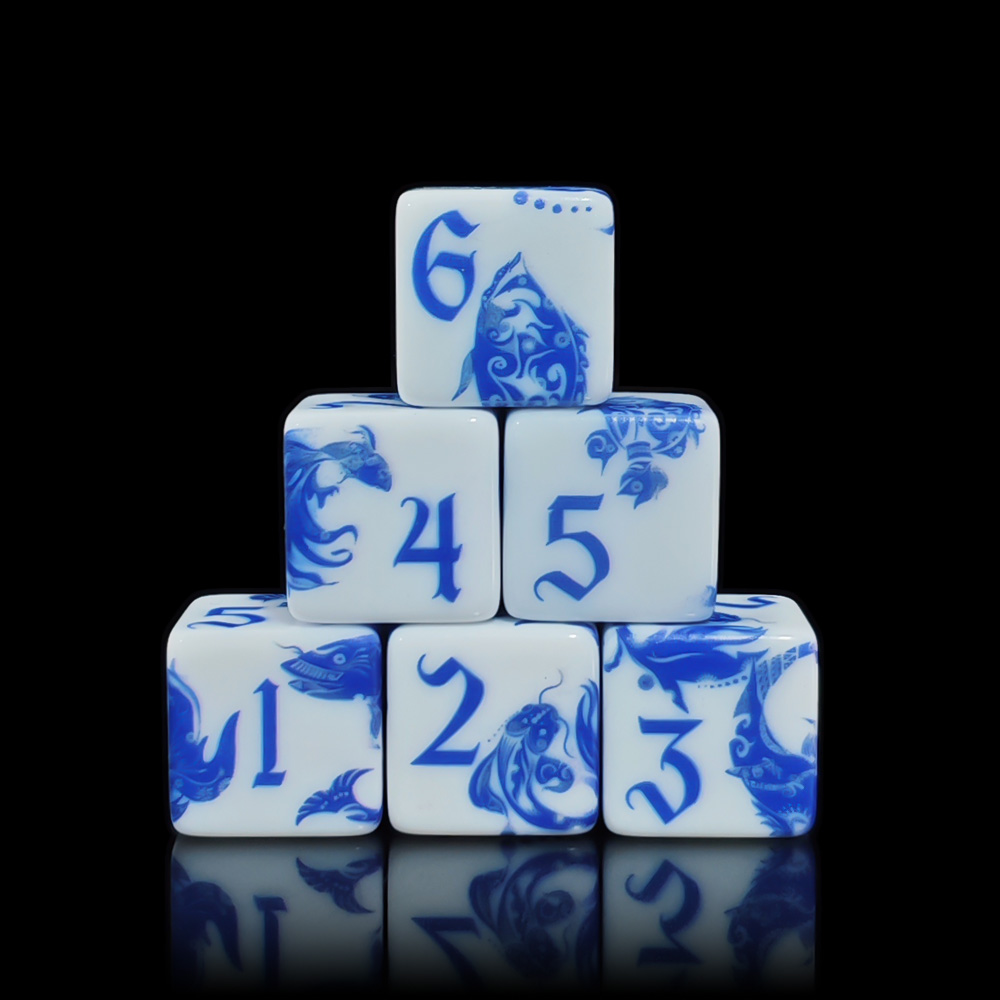 12Pcs Blue And White Porcelain - Board Game Dnd ulasan dan harga