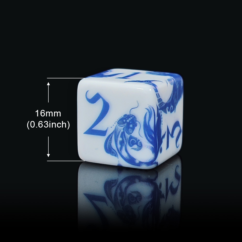 12Pcs Blue And White Porcelain - Board Game Dnd ulasan dan harga