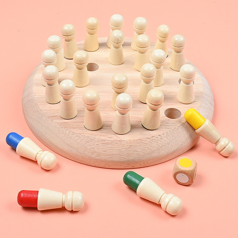 Wooden Memory Match Stick Ches - Board Game Oath ulasan dan harga