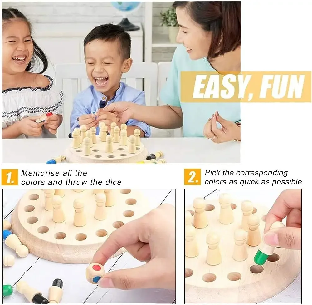 1PC Wooden Memory Match Stick  - Board Game Oath ulasan dan harga