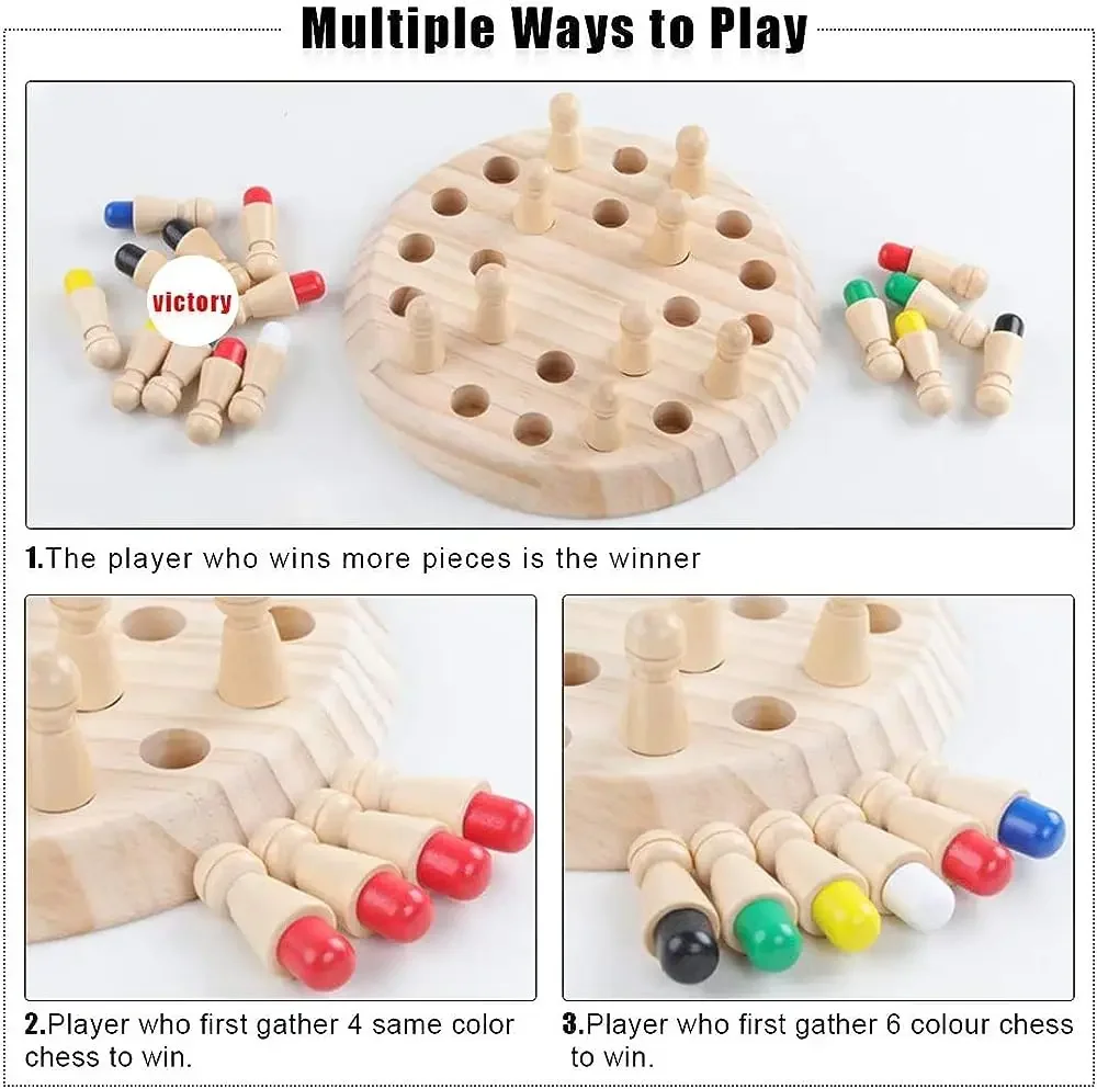 1PC Wooden Memory Match Stick  - Board Game Oath ulasan dan harga