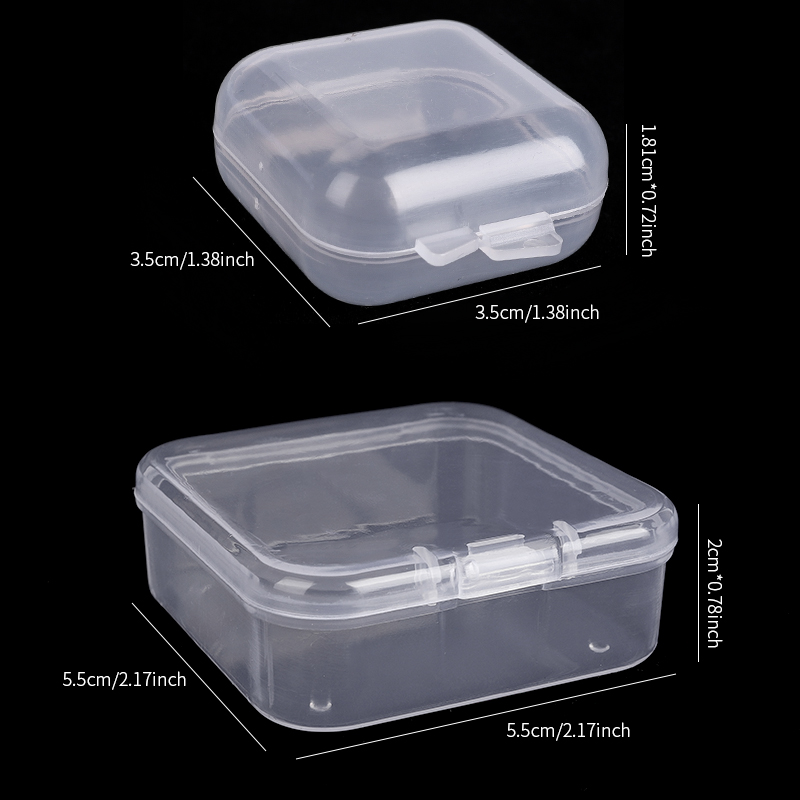 2 Sizes Clear Small Containers - Board Game Review ulasan dan harga