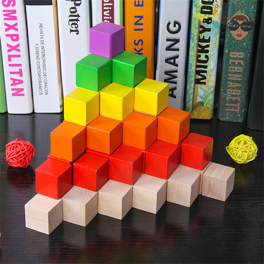 30Pcs/lot 2X2CM Wooden Colorfu - Board Game Dnd ulasan dan harga