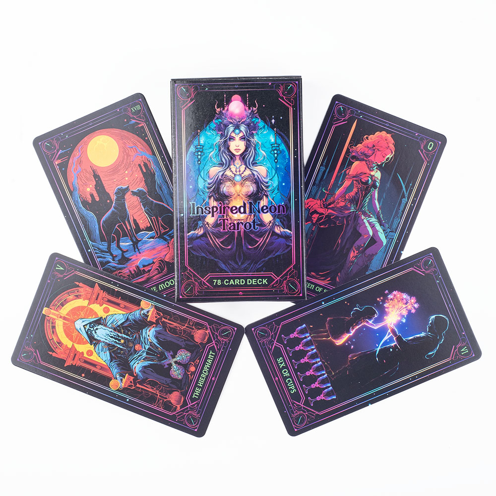 Inspired Neon Tarot Deck 78 Ca - Board Game Life ulasan dan harga
