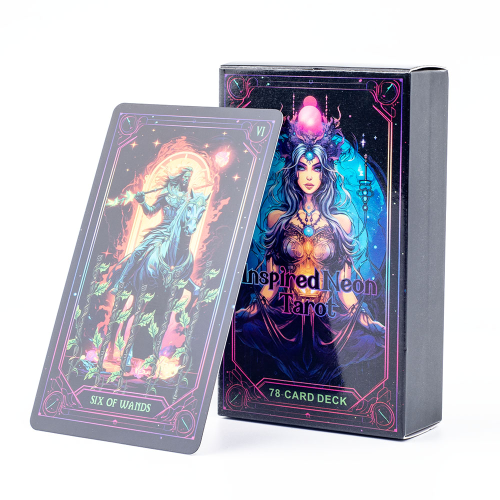 Inspired Neon Tarot Deck 78 Ca - Board Game Life ulasan dan harga