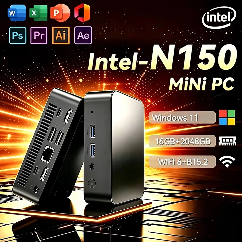 NEW Mini PC Windows 11 Intel N - Board Game Pc ulasan dan harga