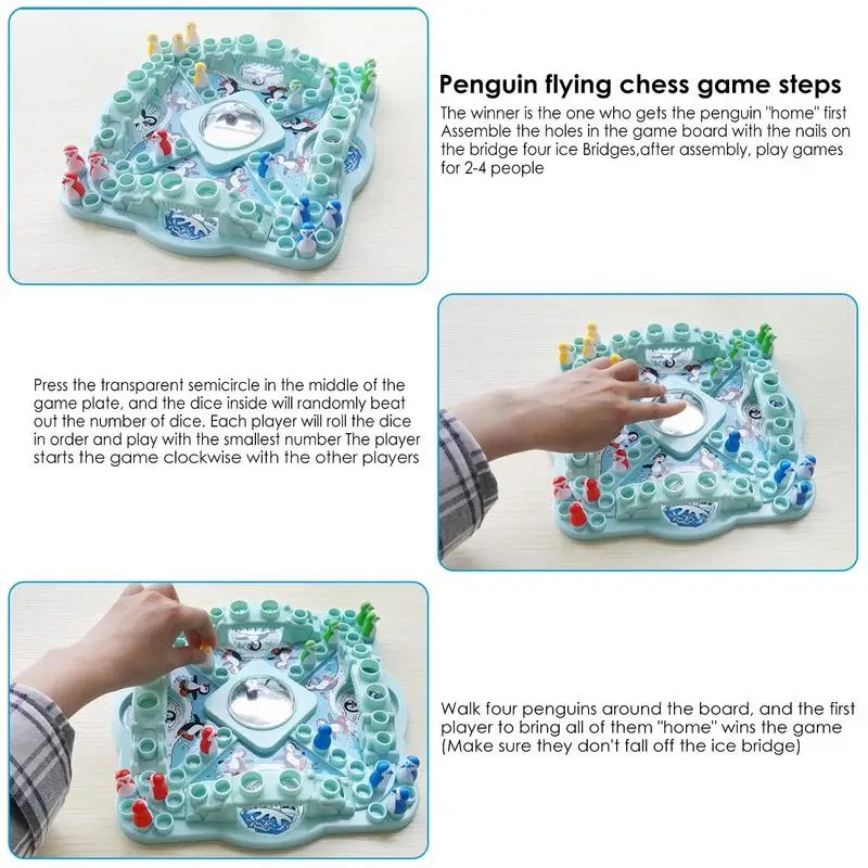 Multiplayer Penguin Flying Che - Board Game Dnd ulasan dan harga