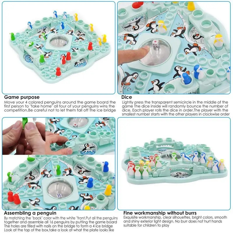 Multiplayer Penguin Flying Che - Board Game Dnd ulasan dan harga