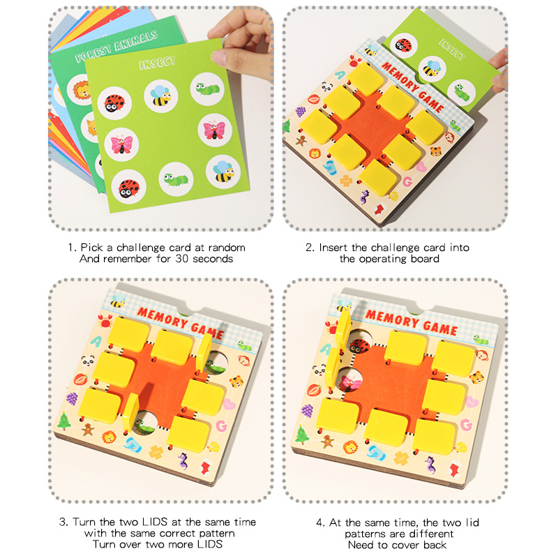 Wooden Memory Chess Toy For Ch - Board Game Oath ulasan dan harga